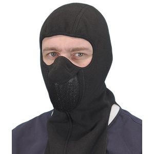 Тепловая маска Балаклава удлиненная Сайвер ТМ 1.2, черная фото, изображение, баннер
