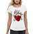 Трикотажная женская футболка. Сердце.